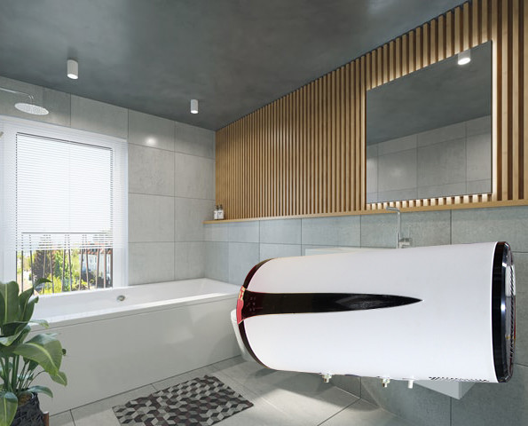 CE Most Efficient Heat Pump Water Heater Horizontal Type R134a 100l Electric Water Heater