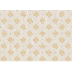 Embossed Pvc Contemporary Wall Coverings , Four Leaf Home Floral Wallpaper For
