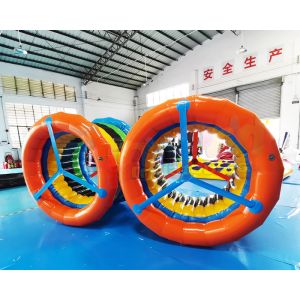 Commercial Blow Up Walking Rollers Inflatable Water Roller Wheel
