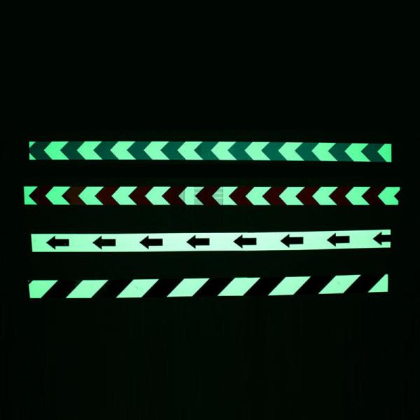 Buy High Visibility Luminous Fluorescent Glow in The Dark Safety Warning 4-6h Glow time Vinyl Roll Supplier in The Dark at wholesale prices