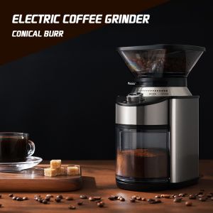 High Capacity Professional Conical Burr Coffee Grinder ABS With 19 Precise Grind