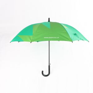 Curved Handle Promotional Gifts Umbrellas , Custom Printed Golf Umbrellas