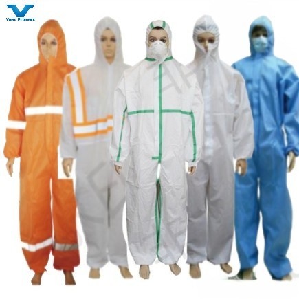 Personal Safety Light Chemical Protective Clothing Nonwoven Sf Coveralls CE