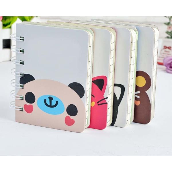 Buy Custom Made Spiral Binder Notebook Cute Cartoon Printed Paper Cover at wholesale prices