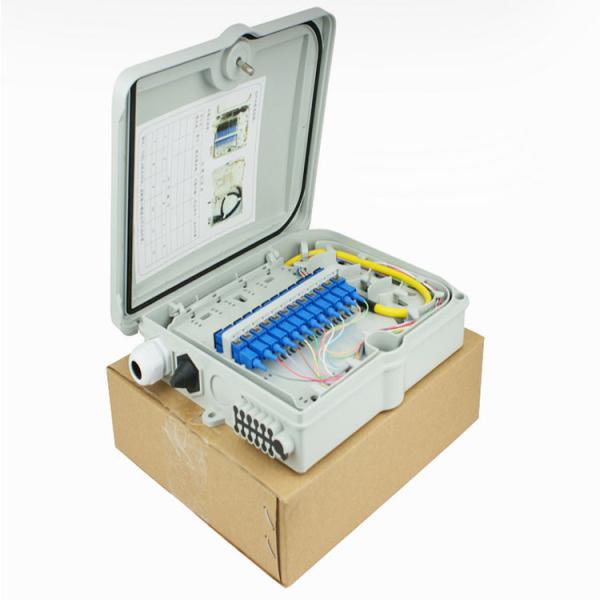 Buy Outdoor ODF Optical Distribution Box  / White Fiber Optic Connection Box at wholesale prices