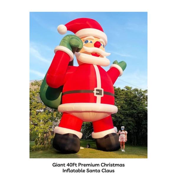 Customize Size Advertising Inflatable Santa Claus For Christmas Decoration
