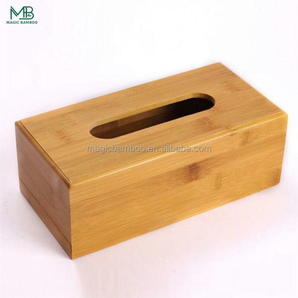 Custom Design Accepted Home Fresh Design Sustainable Bamboo Tissue Box Holder Cover