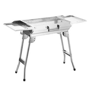 Foldable Small Portable Charcoal Barbecue Grill with Oxygen Depletion Safety Device