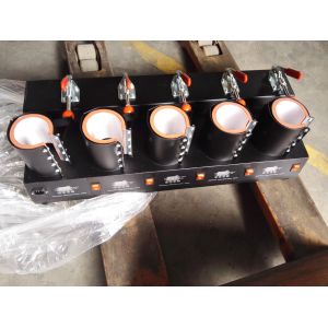 5 Station Digital Coffee Mug Printing Machine Customized Photo