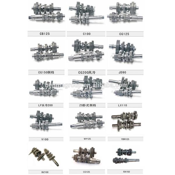CG125 / CG150 Gearbox Motorcycle Engine Spare Parts Transmission Kits Main / Counter Shaft