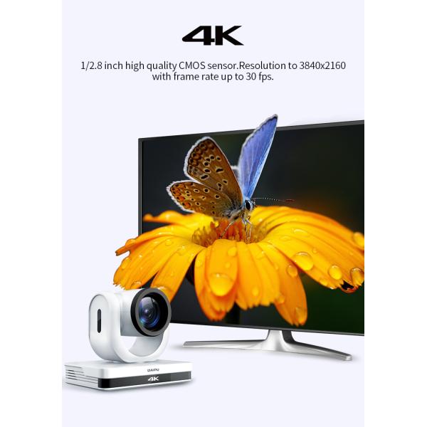 PTC-20NK NDI HX2 PoE HD-MI 3G-SDI 4K30 UHD IP Auto Tracking Video Conference PTZ Camera