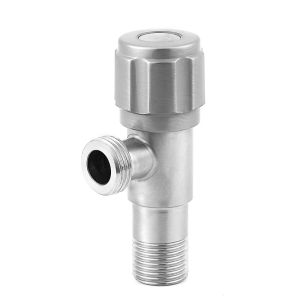 Multi Turn Bathroom Sink Angle Stop Valve Stainless Steel