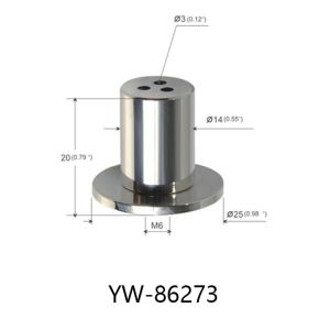 Three Branch Outlet Ceiling Connector Hardware M6 Female Thread YW86270