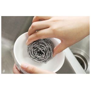 Spiral Design Stainless Steel Scrubber Pads For Home And Kitchen Cleaning