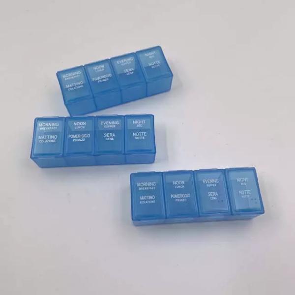 High Quality Pill Box 4 Compartment Mini Pill Box Case