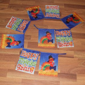 Quality Fall Harvest Rectangle Flag Bunting Turkey for sale
