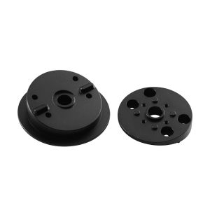 OEM Polishing Robotics Aluminum Bracket Black Anodized Treatment