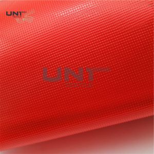 Red LDPE Hot Melt Embroidery Backing Fabric 152cm Width