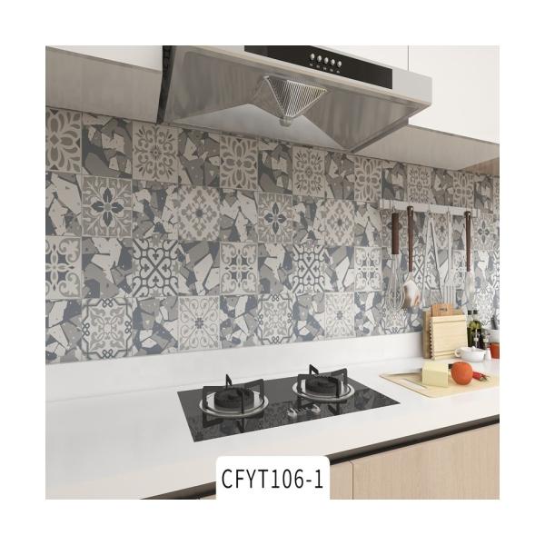 Buy OEM/ODM Kitchen Foil Sticker Backsplash Wallpaper with Fireproof and Removable Design at wholesale prices