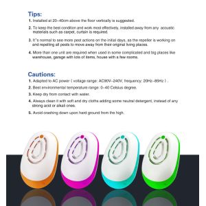 Electronic Micro Radar Ultrasonic Pest Repeller Radiation - Free Long Lifespan