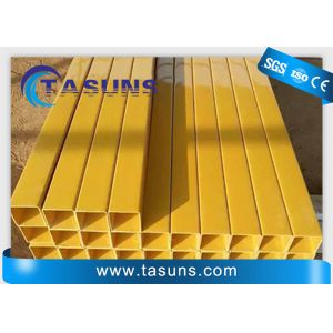 Safety Yellow Fiberglass Tube Pultrusion Rectangular Tube
