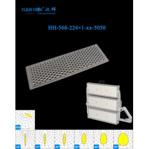 China 224×1pcs 5050LEDs 10°/15°/20°/40°/60°/90°/Polarizing 60° Available Anti-Glare WaterProof Eco-Environment For Stadium Lighting Lens on sale