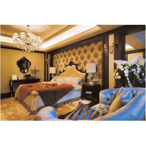 China Luxury Villa/European Antique Bedroom Furniture,King Size Bed,VS-005 on sale