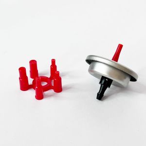 Inverted Housing Gas Lighter Refill Valve with Down Dimples Fitting