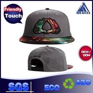 Colorful Flat Brim Baseball Cap For Children Monster Raised Embroidered Logo