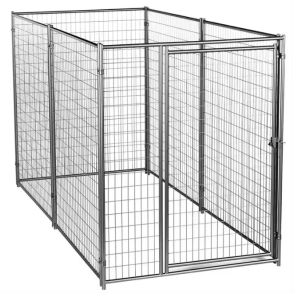 6'X10' Welded Wire Metal Mesh Black Outside Pet Cage Dog Kennel