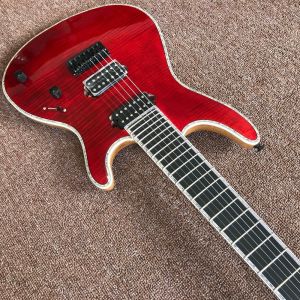 Mayones guitar mayones regius red 7 string electric guitar neck through guitar