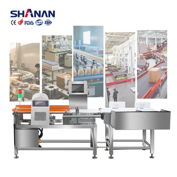 ISO9001 Certified 2 In 1 Combination Metal Detector And Checkweigher For