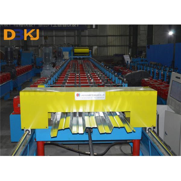 22KW Deck Floor Roll Forming Machine High speed Servo Cutting 0.8-1.2mm