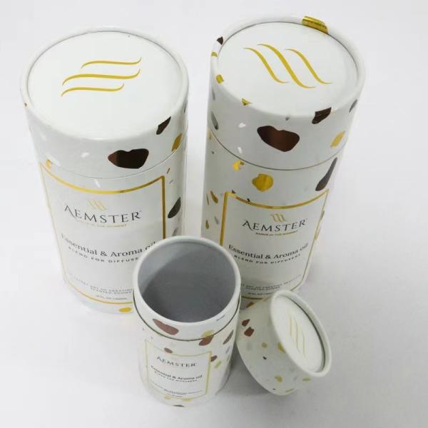 Cosmetic Paper Tube Packaging Cylindrical Shape with Customized Surface