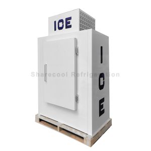 Waterproof Bagged Ice Merchandiser Stand Up Secop Compressor