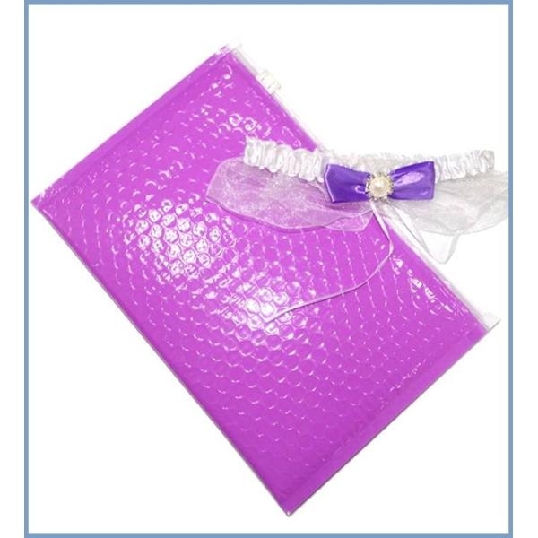 Reusable Metallic Matte Glossy Holographic Zip lockk Bags, Reclosable Cosmetic Packing Bubble Pouch Slider Zipper