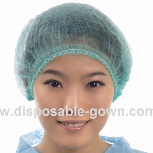 Buy Non Woven Bouffant Disposable Head With Double Elastic at wholesale prices