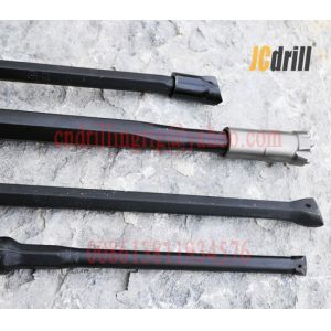 Tungsten Carbide Integral Rock Drill Rods Steel Shank H22x108mm With Chisel Bit
