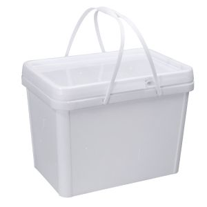 1.5L-25L Square Rectangle PP Bucket With Lid For Silk Screen / Heat Transfer