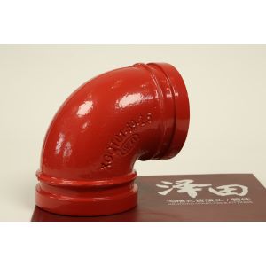 90° Grooved End Pipe Fittings DN60-426 3mm Wall Thickness