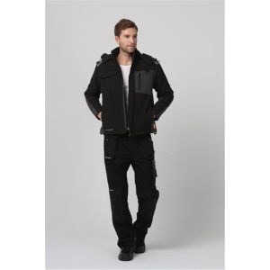Mens Winter Softshell Jacket , Stretch Windproof Work Jacket