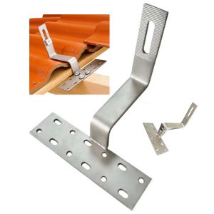 Anodized Solar Roof Tiles Photovoltaic Solar Tile Hook Accessories PV Solar