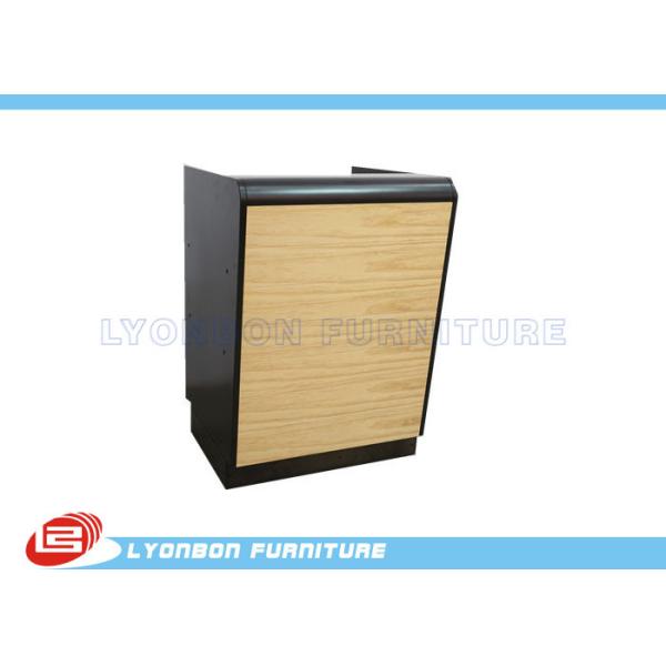 Buy Black Wood Reception MDF Desk at wholesale prices