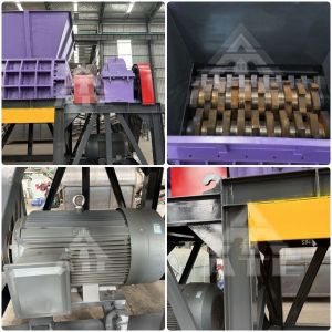 Diesel Engine Two Shaft Shredder Car Shell Shredder High Efficiency