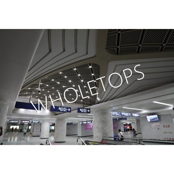 Buy 1100 Aluminum 8.0mm Laser Cut Facade Panels / Sgs For Wuhan Metro Caidian Line Crab Point Station at wholesale prices