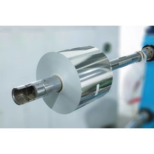 China Release Adhesive Waterproof Paper Liner Roll Matte Silver PET 50u Surface Thickness on sale