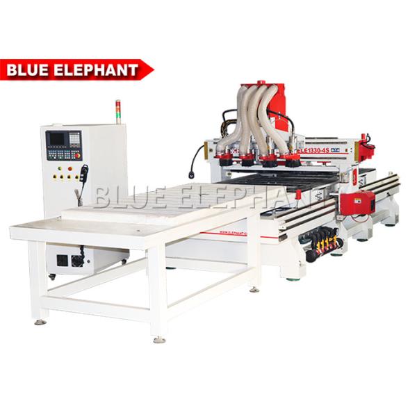 ELE 1330 Multi - Head CNC Router for furniture making , automatic wood door