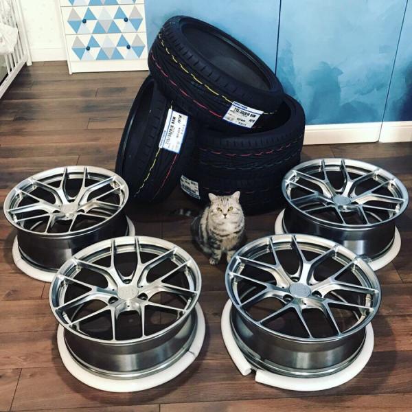 18 inch 3 hole hyper silver monoblock forged alloy wheels rims for smart