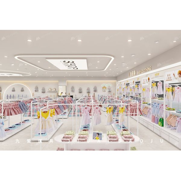 BBC008 Branding Baby Clothes Display Baby Shop Interior Design for Maternity Shop Display Furniture