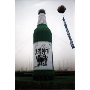 Customized Giant Transparent bottle model Advertising inflatable for promotion